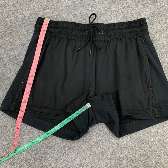 Derek Lam 10C x Athleta Shorts Womens S Small Black Drawstring Zip Pockets *READ - Picture 6 of 14